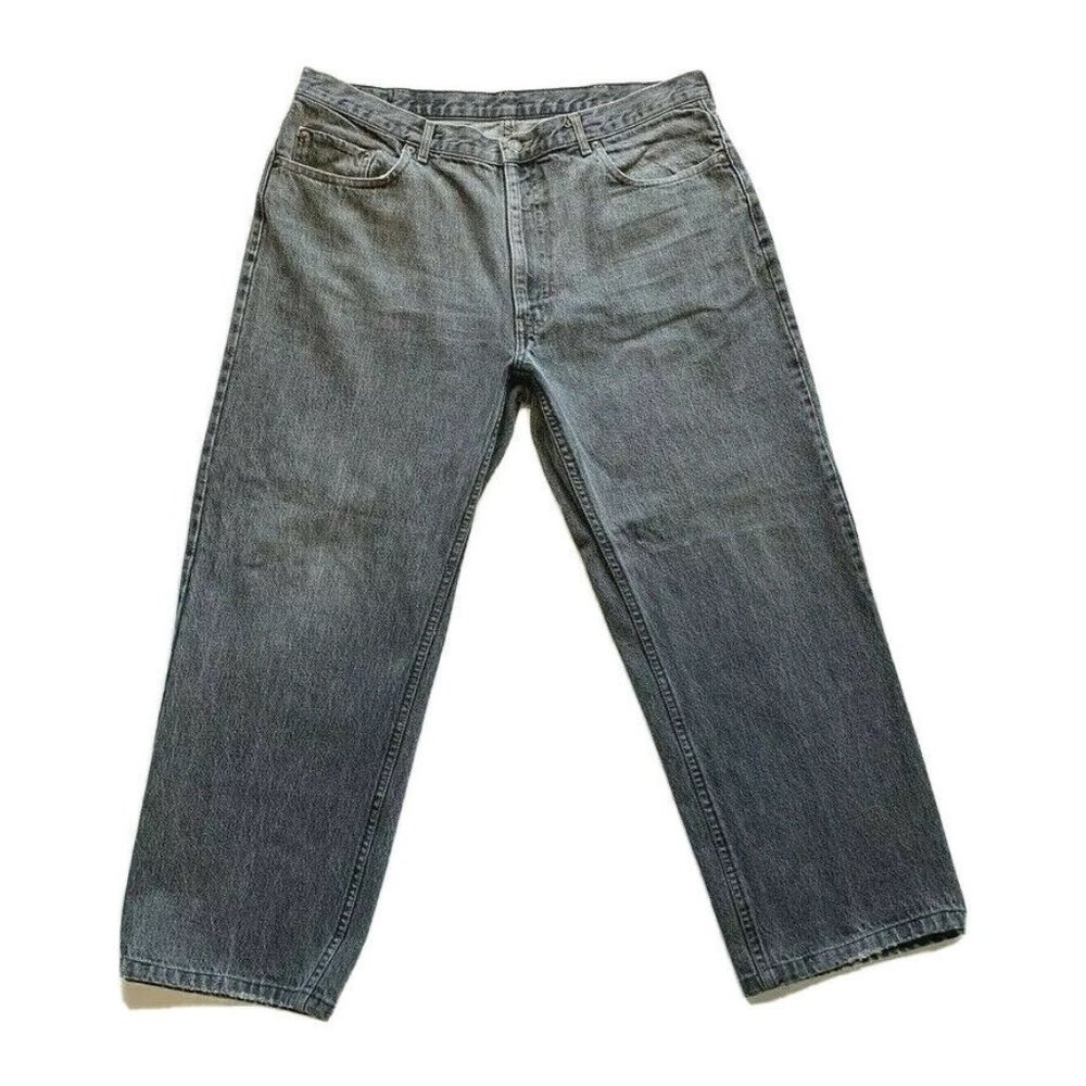 Vintage Polo Ralph Lauren Jeans Mens 38x30 (38x28)‎ USA Made Loose Black Denim